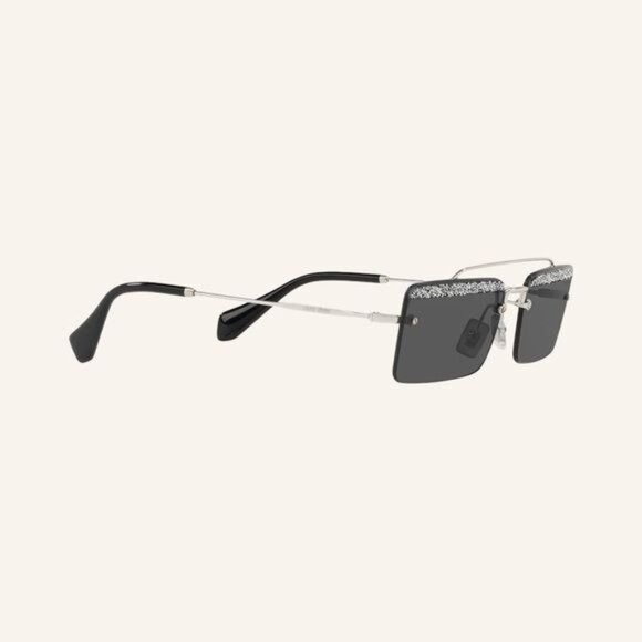 Miu Miu MU 59TS Rimless Gray Sunglasses - Picture 3 of 8
